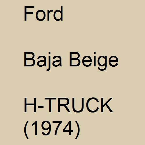 Ford, Baja Beige, H-TRUCK (1974).